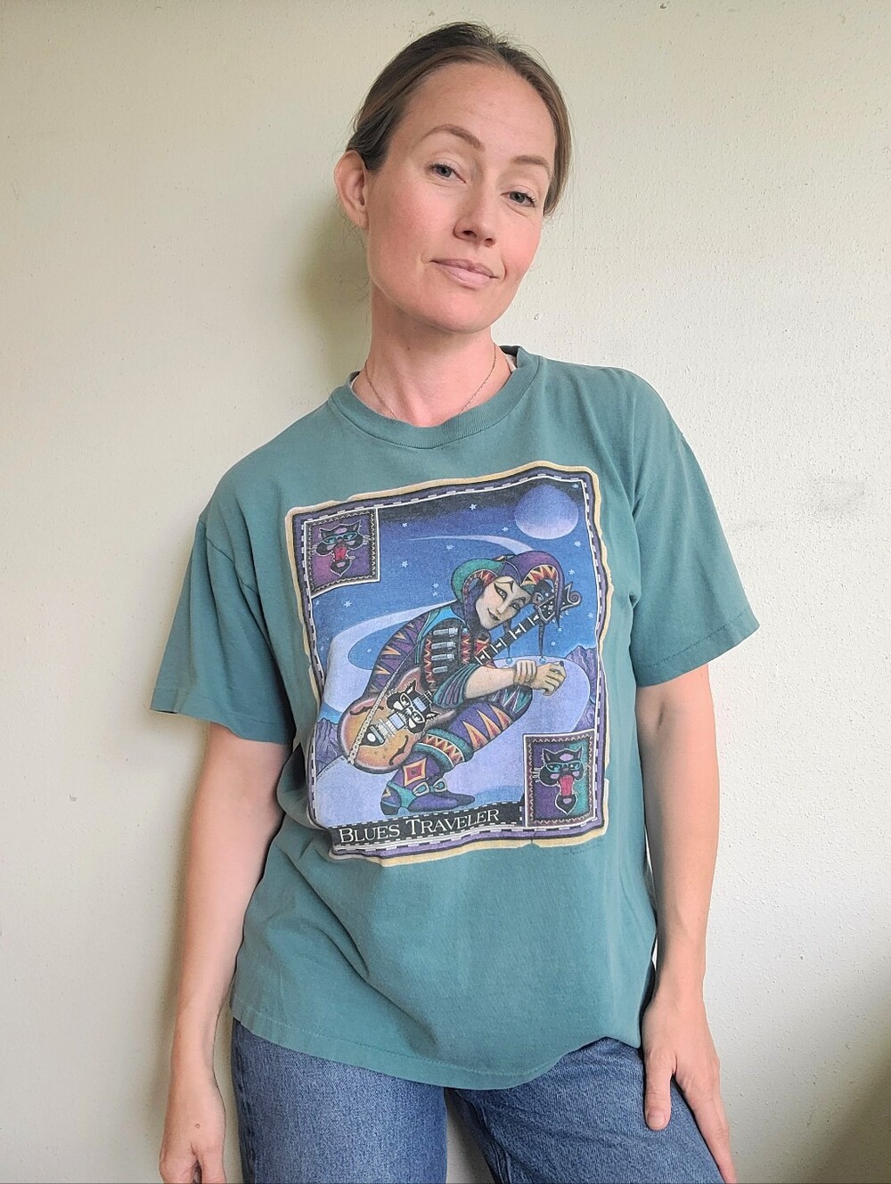 Vintage 90s Blues Traveler Tour 100% Cotton Made In USA T-Shirt